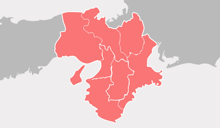 対応エリアマップ