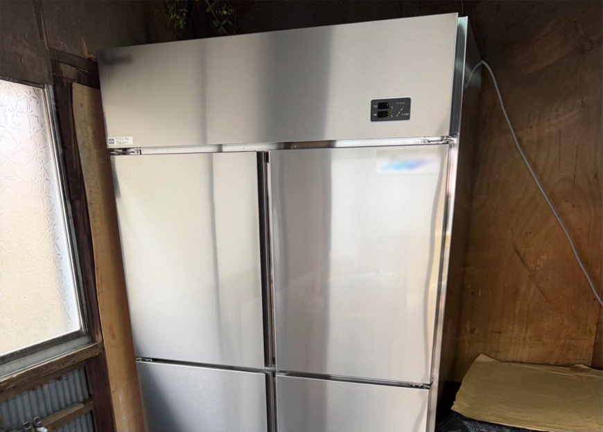 冷凍冷蔵庫の入替と逆相防止リレー設定